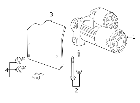 Starter for 2017 Chevrolet SS #0