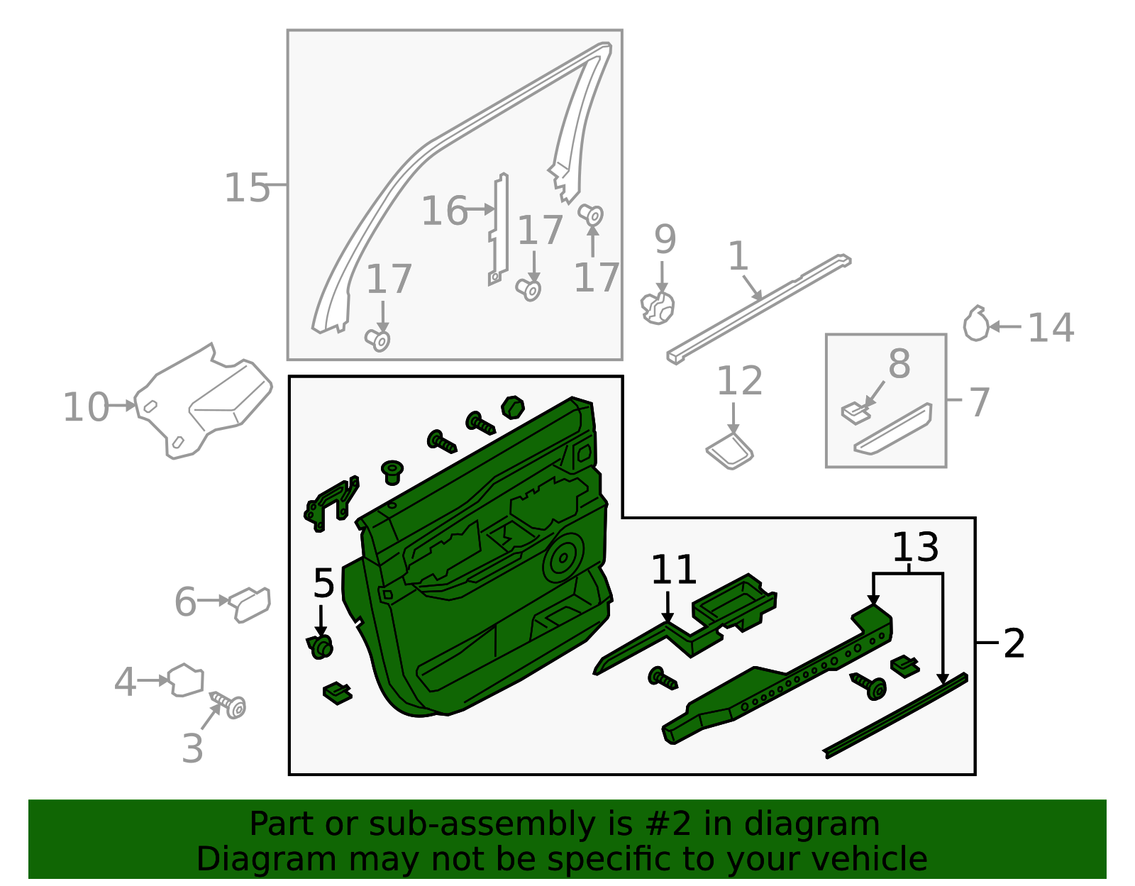 0216-003 絵 JL1Z-4027406-DB - Door Trim Panel 2018-2021 Ford Expedition | Ford