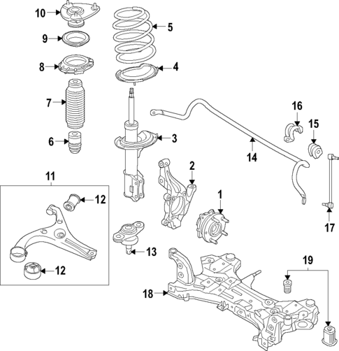 Front Suspension for 2018 Hyundai Ioniq #0