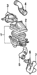 1770116040 - Engine: Air Cleaner Assembly for Toyota: Corolla Image