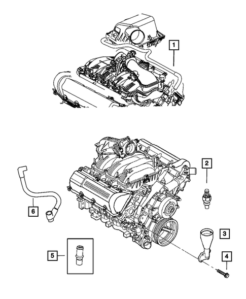Crankcase Ventilation for 2007 Jeep Grand Cherokee #0