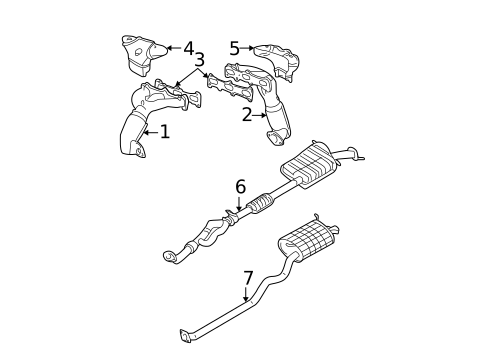 Mufflers for 2001 Hyundai Santa Fe #0