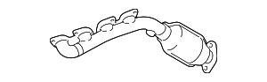 1710550170 - Exhaust: Catalytic Converter with Integrated Exhaust Manifold (Left) for Toyota: 4Runner Image