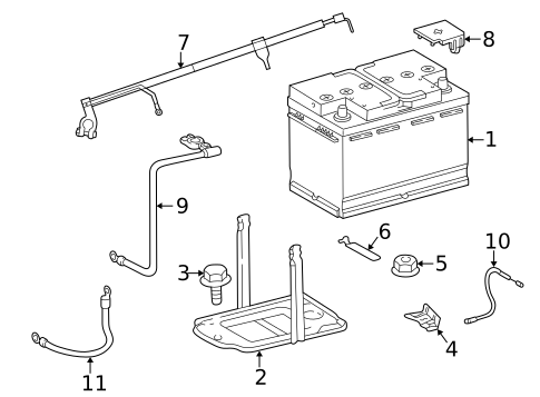 Battery for 1998 Mercedes-Benz SLK230 #0