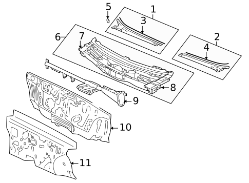 Cowl for 2001 Kia Optima #0
