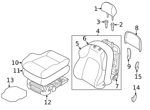 Front Seat Components for 2006 Hyundai Tiburon #0