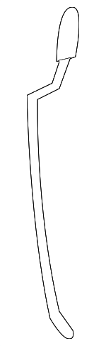 8L8Z7821852A - Body: Lock Rod for Ford Image