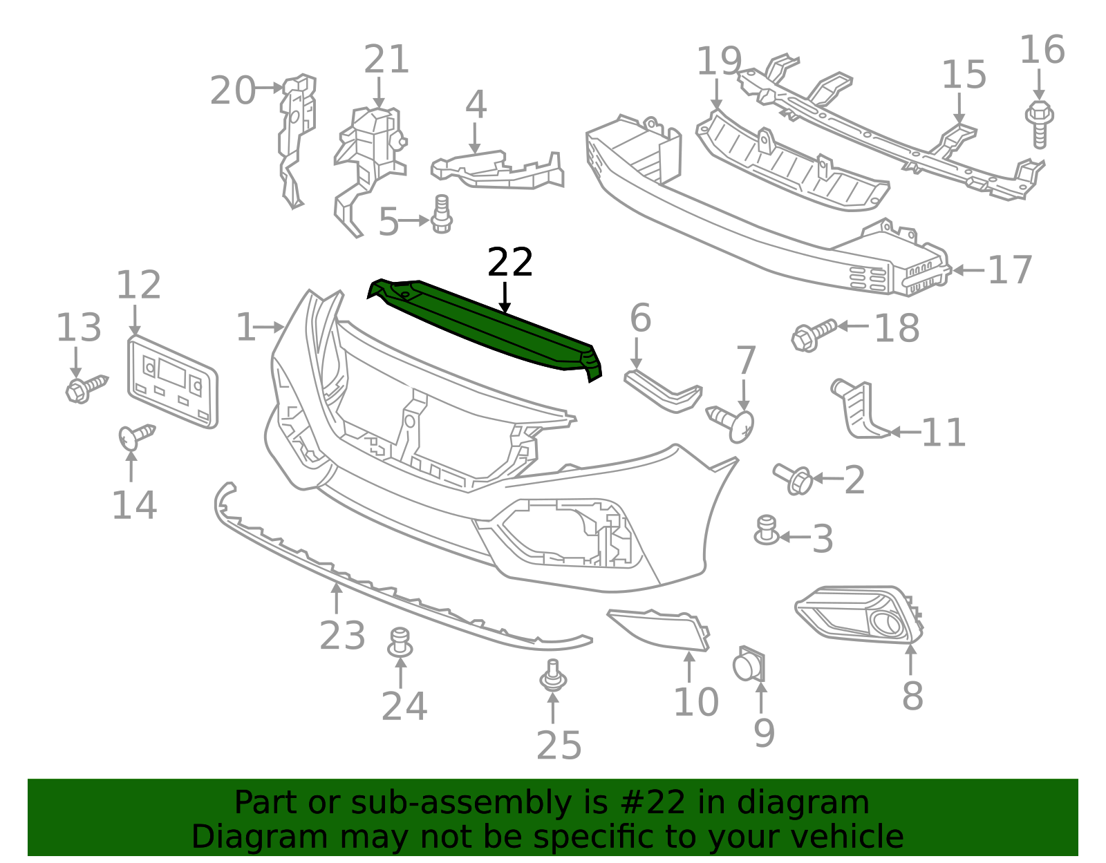 2017-2021 Honda Civic Radiator Support Splash Shield 71203-TGG-A00 ...