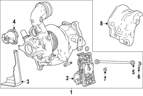 Turbocharger & Components for 2025 GMC Acadia #0