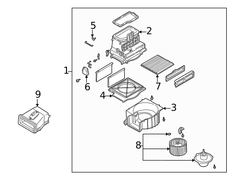 Blower Motor & Fan for 2000 Mazda MPV #0