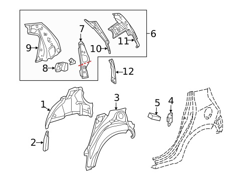 Inner Structure for 2014 Toyota Prius C #0
