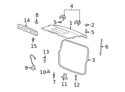 Gate & Hardware for 2008 Dodge Nitro #0