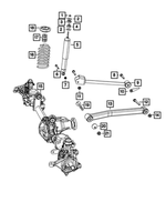 68192336AC - Front Suspension: Suspension Shock Absorber Kit for Jeep: Wrangler Image