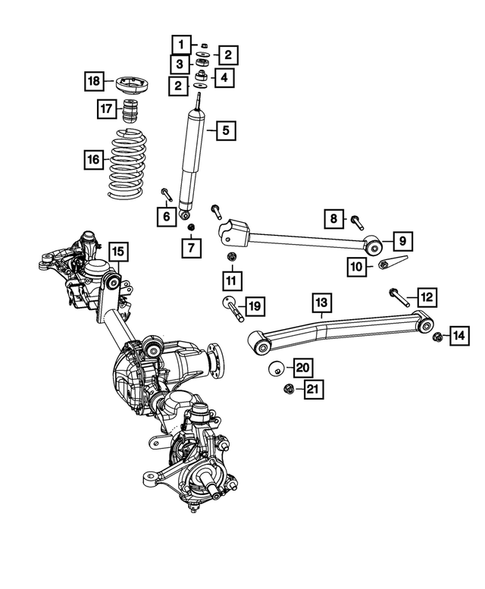 Front Suspension, Strut and Cradle for 2013 Jeep Wrangler #0
