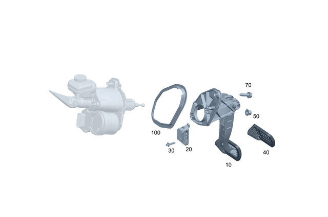 2972903300 - Pedal Assembly: Pedal Assembly for Mercedes-Benz: EQE 350, EQE 350 SUV, EQE 350+, EQE 350+ SUV, EQE 500, EQE 500 SUV, EQE AMG, EQE AMG SUV, EQS 450, EQS 450 SUV, EQS 450+, EQS 450+ SUV, EQS 580, EQS 580 SUV, EQS AMG Image image