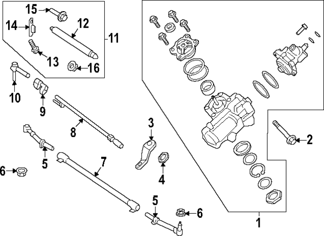 W720504S439 - Steering: Damper Mount Bolt for Ford: F-250 Super Duty, F-350 Super Duty, F-450 Super Duty Image