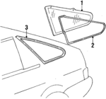 6274112120 - : 1984-1989 Toyota - Weatherstrip for Toyota: 4Runner, Corolla Image