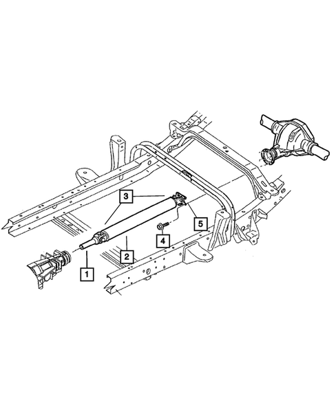 Propeller Shaft for 2001 Dodge Dakota #2
