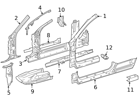Rocker for 2010 Mercedes-Benz CL550 #0