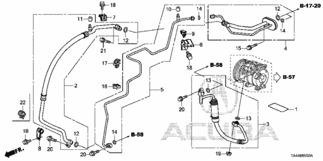 A/C Hoses - Pipes for 2014 Acura RDX #0