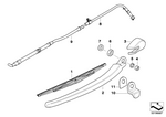61687059208 - : Rear Wiper Hose for BMW Image