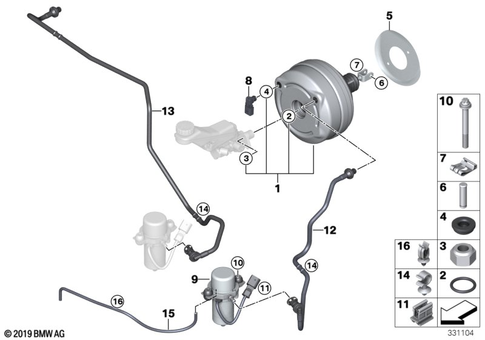 Power Brake for 2018 BMW i3 120Ah Rex #0