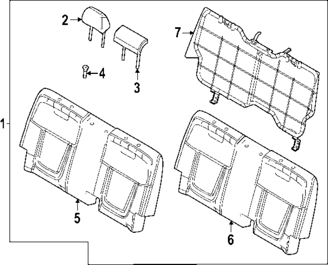 89360K5020WDG - : Seat Back Cover for Hyundai Image