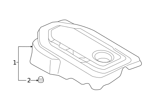 Engine Appearance Cover for 2020 Kia Sportage #0