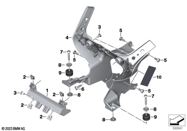 46638569783 - : Trim Panel Bracket for BMW-Motorrad Image