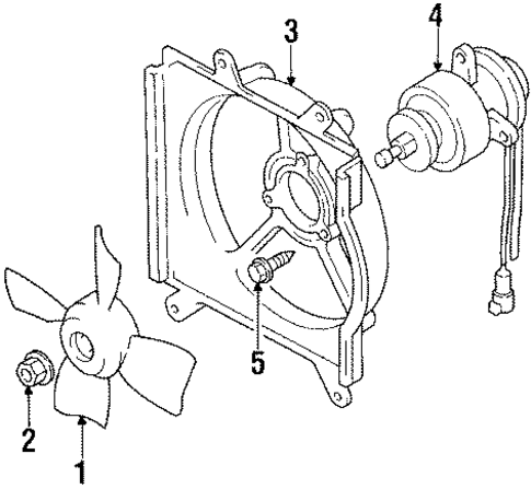 Fan for 1989 Toyota Corolla #0
