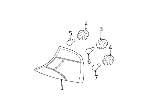 Tail Lamps for 2004 Ford Focus #0