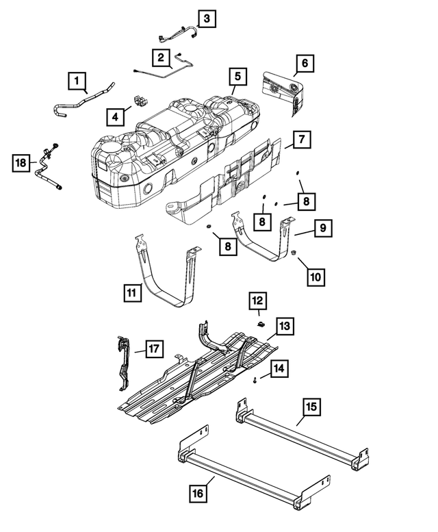 « 52029907AA – Fuel and Accelerator Pedal : Boîtier à Conduite De Vapeur Conduite pour Mopar Image »