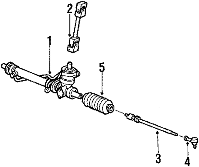 94434701100 - Steering: Rack for Porsche Image