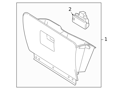 Glove Box for 2004 Mercury Monterey #0