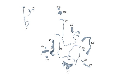 Front Axle Wiring for 2025 Mercedes-Benz C63 AMG S E Performance #0