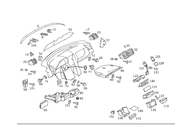 66730046 - Panelling: Trim Strip for Mercedes-Benz: C220, C230, C280, C43 AMG Image image