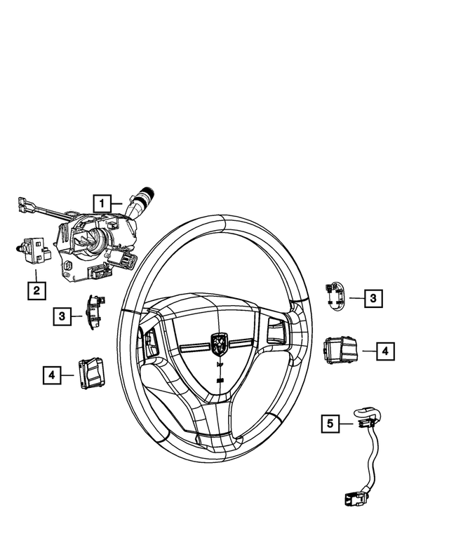 56045702AA - Electrical: Adjustable Pedals Switch for Mopar Image image