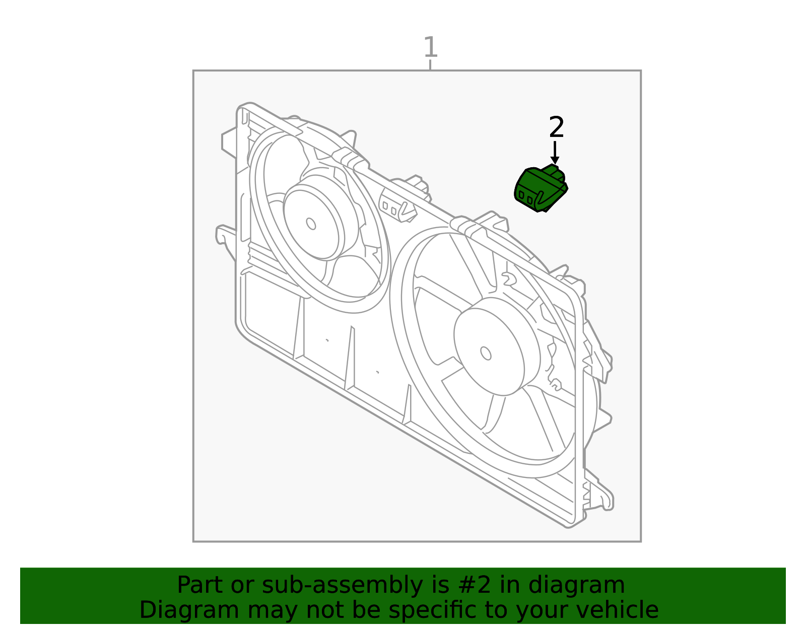 96fz9a819a - Ford Engine Cooling Fan Resistor 2010-2013 Ford Transit ...