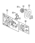 6101782 - Brakes: Push On Round With Teeth Spring Retainer for Mopar Image