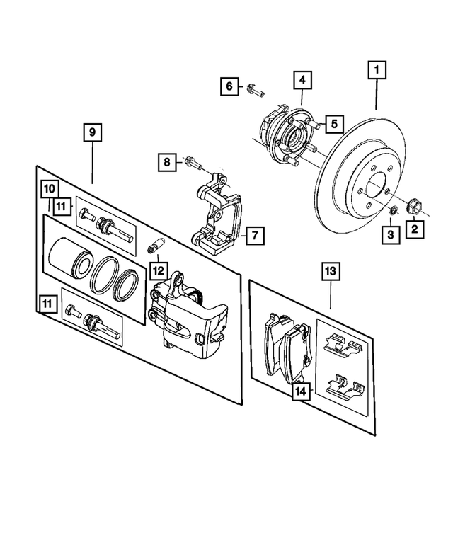 6101782 - Brakes: Push On Round With Teeth Spring Retainer for Mopar Image