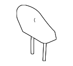 719400E600B2 - Body: Headrest for Toyota Image