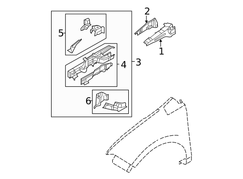 Structural Components & Rails for 2007 Ford Edge #0