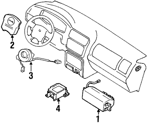 Air Bag Components for 2004 Isuzu Axiom #0