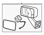20836084 - Body: Mirror Assembly for Hummer: H3, H3T Image