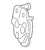 99752165100 - Body: Lock for Porsche: 718 Boxster, 718 Cayman, 718 Spyder, 911, Cayman Image