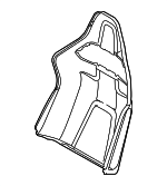 99152127100 - Body: Seat Back Frame for Porsche: 718 Boxster, 718 Cayman, 718 Spyder, 911, Cayman Image
