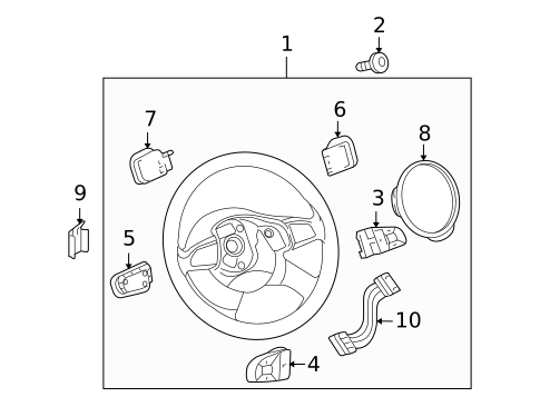 Steering Wheel & Trim for 2010 Audi Q7 #0