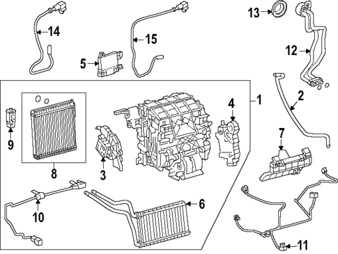 Evaporator & Heater Components for 2023 Toyota Prius Prime #0