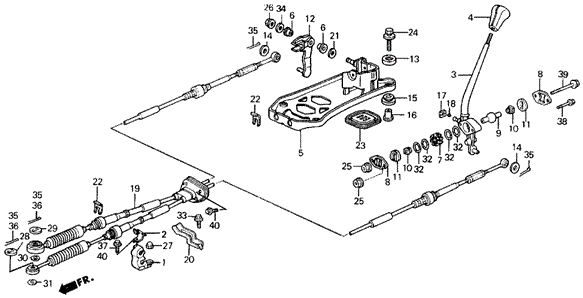 Shift Lever for 1988 Honda Prelude #0