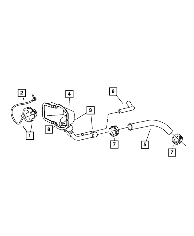 52110306AB - : Fuel Filler Hose for Mopar Image